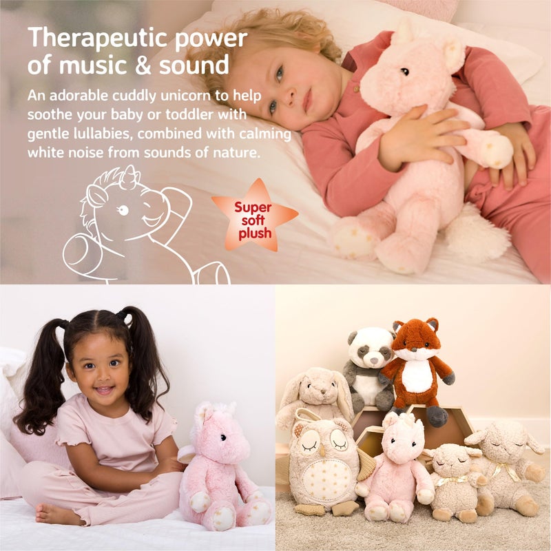 Cloud b Sound Machine with White Noise Soothing Sounds | Cuddly Stuffed Animal | Adjustable Settings and Auto-Shutoff | Ella The Unicorn - Image 3
